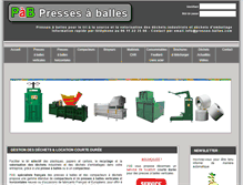 Tablet Screenshot of presses-balles.com